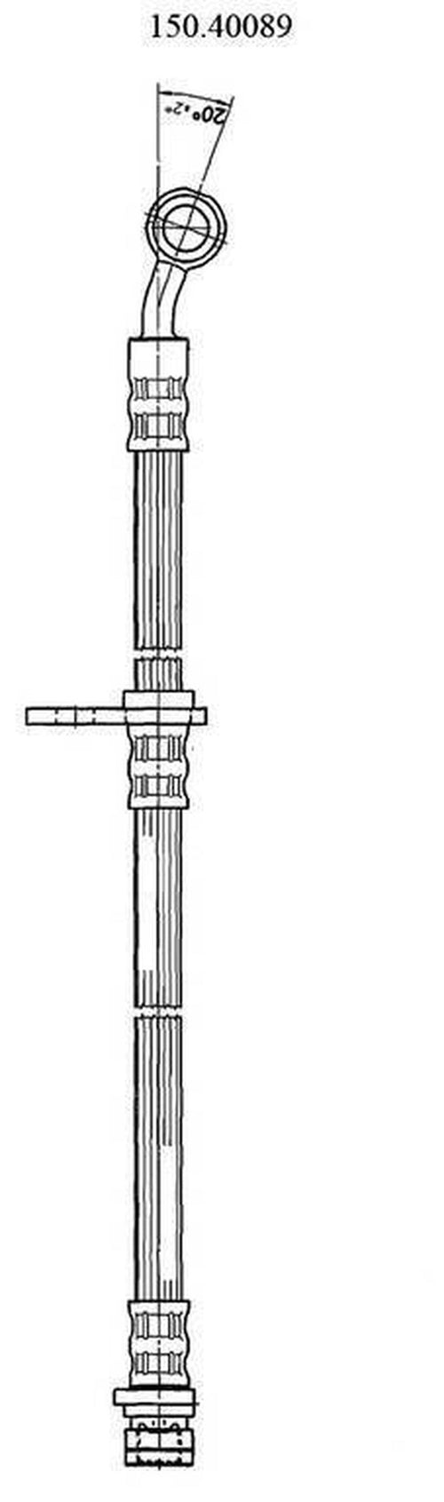 Centric Brake Hydraulic Hose for Pilot, MDX, Odyssey 150.40089