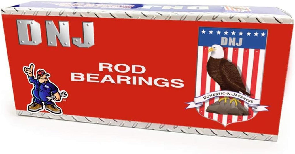DNJ RB4220.10 Rod Bearings Set Oversize .010 In. (.25Mm) for 08-10 Ford/F-250 Super Duty, F-350 Super Duty, F-450 Super Duty, F-550 Super Duty 6.4L V8 OHV Turbocharged