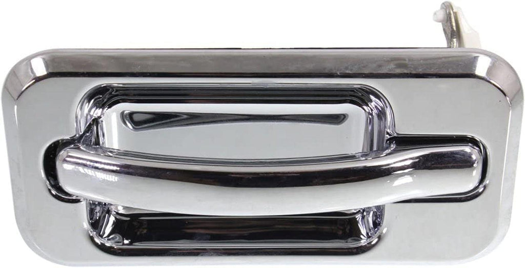 Rear Exterior Door Handle Compatible with 2003-2009 Hummer H2, Set of 2, Driver and Passenger Side, Chrome