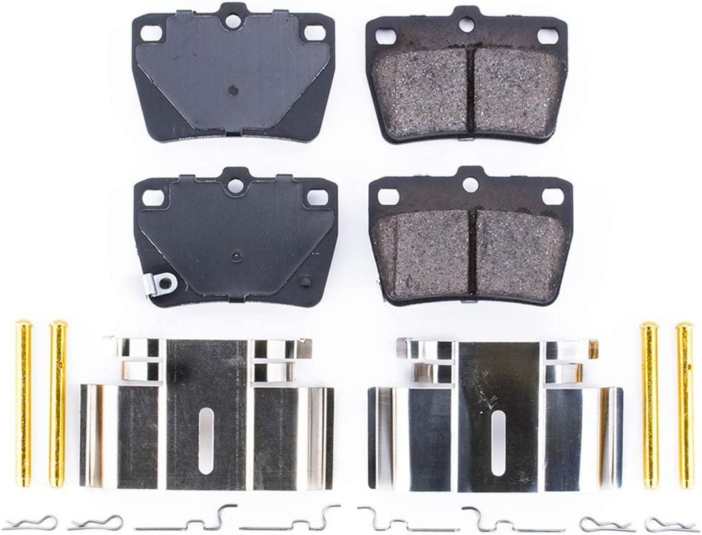 17-1051, Z17 Rear Ceramic Brake Pads with Hardware