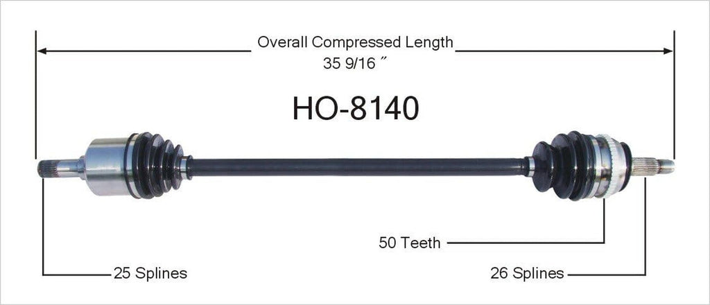 HO-8140 CV Axle Shaft