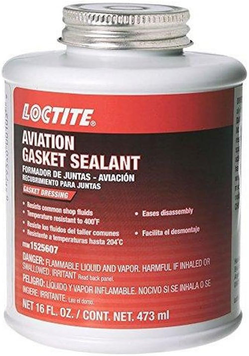 Loctite 1525607 Aviation Gasket Sealant 16Oz Brush Top Can, 1 Pack