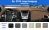 Dashboard Dash Mat Cover for 2016 Jeep Compass (Brushed Suede)