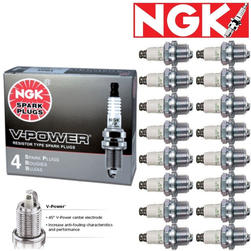 16 Pack NGK V-Power Spark Plugs 2004-2008 for Dodge Durango 5.7L V8 Kit Set Tune