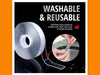 GEMVICADXP Double Sided Adhesive Tape Household Multi-Purpose Removable Instaation Tape, Used for Poster Carpet Tape, Reusable Solid Wa Tape, Transparent Adhesive