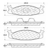 Centric Front Disc Brake Pad for Ford (102.06320)