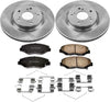 KOE6488 Autospecialty Front Replacement Brake Kit-Oe Brake Rotors & Ceramic Brake Pads
