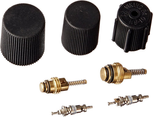 26779 Cap & Valve Air Conditioning System Seal Kit, Black