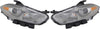 Compatible with Dodge Dart Headlight 2013 14 15 2016 Driver and Passenger Side Pair Front Chrome Trim HID Type for CH2518144 | 68081391AE