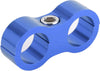 Hose Separator Clamp, 8AN Reusable Pratical Aluminum Alloy Fuel Line Separator, for Water Pipe Brake Line(Blue)