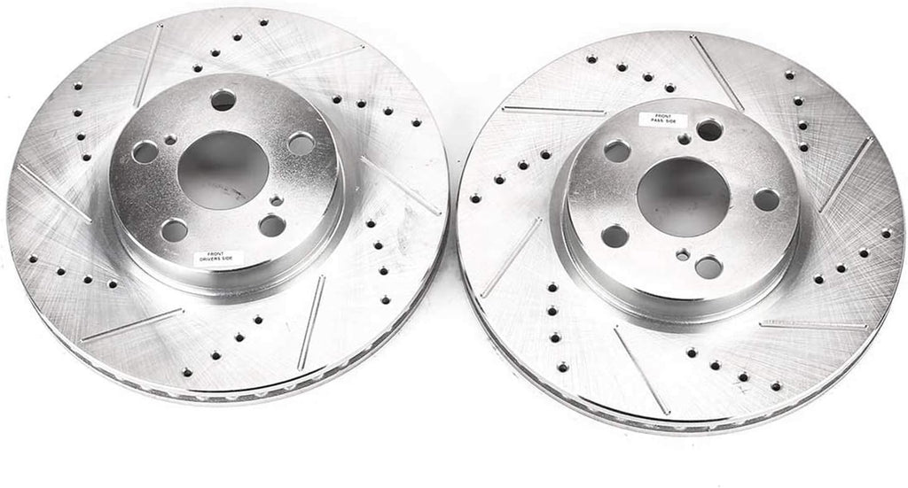 Power Stop JBR1311XPR Front Evolution Drilled & Slotted Rotor Pair