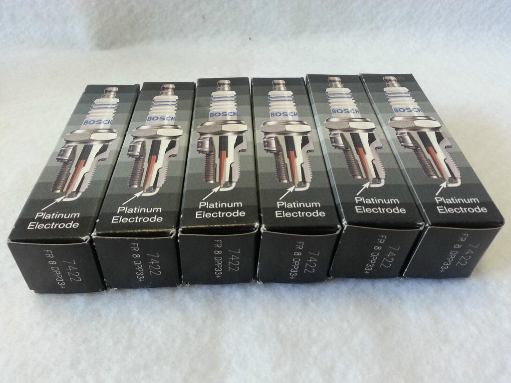 6Pc - Bosch FR8DPP33 (7422) Platinum plus Spark Plugs