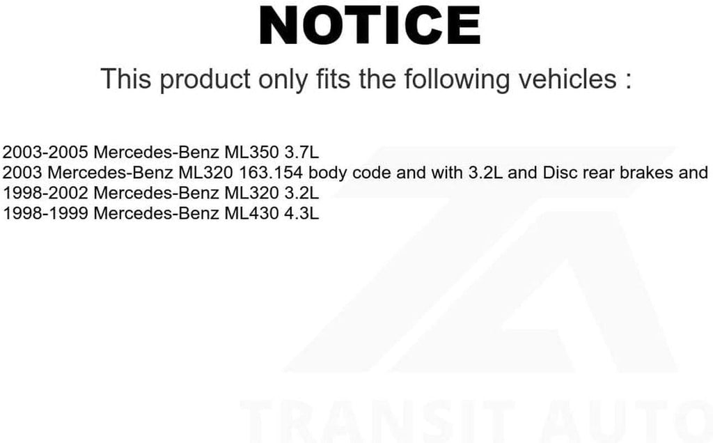Mpulse Rear Disc Brake Pads Wear Sensor SEN-2BWS0103 for Mercedes-Benz ML320 ML350 ML430 ML500