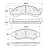 Centric Front Disc Brake Pad for Ford (102.03750)
