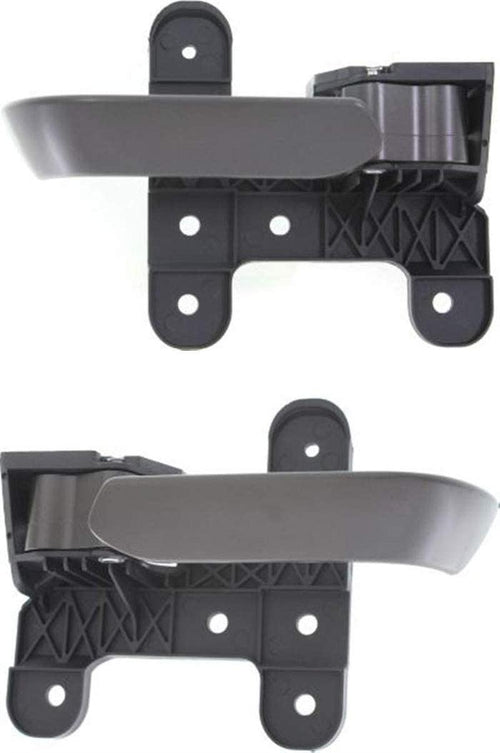 Interior Door Handle Compatible with Armada/Titan 04-14 Front Right and Left Side inside Painted Dark Gray Plastic