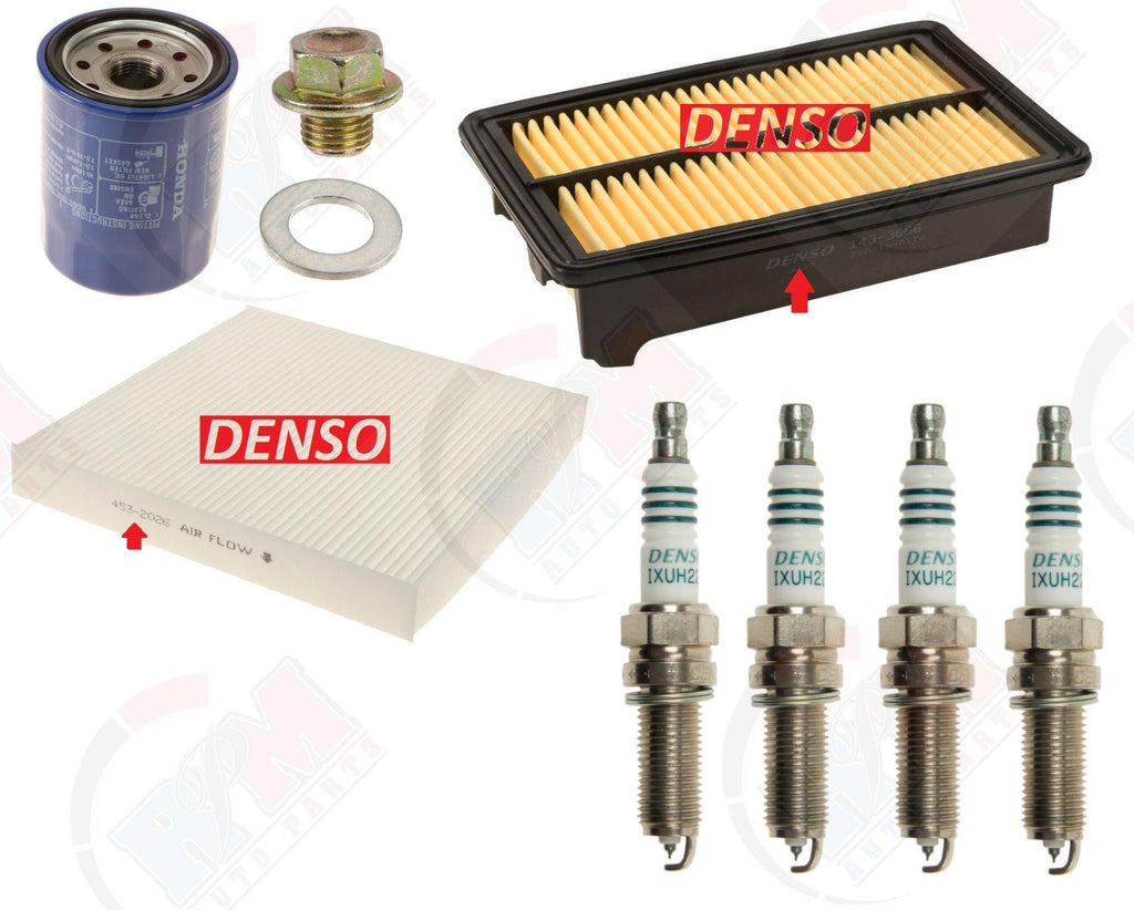 Tune up Kit with DENSO Filters + Spark Plug for Honda Civic Si 2.4L & Acura ILX