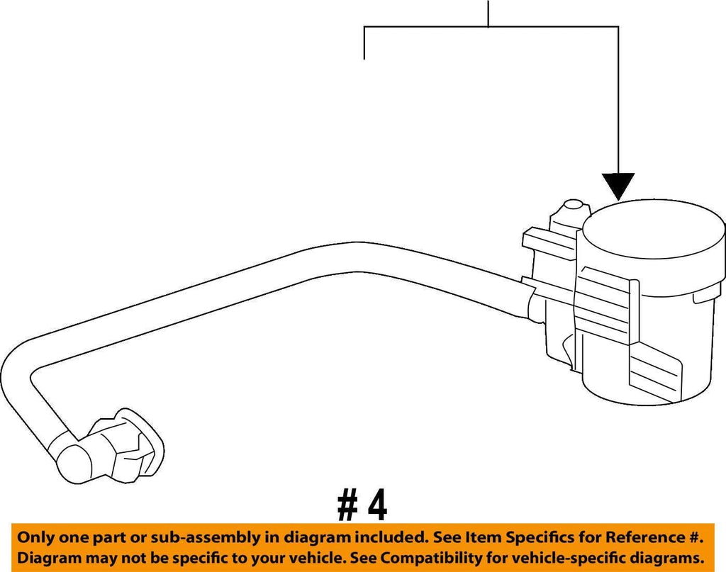 Genuine 20907779 Evaporator Emission Control Hose, Regular