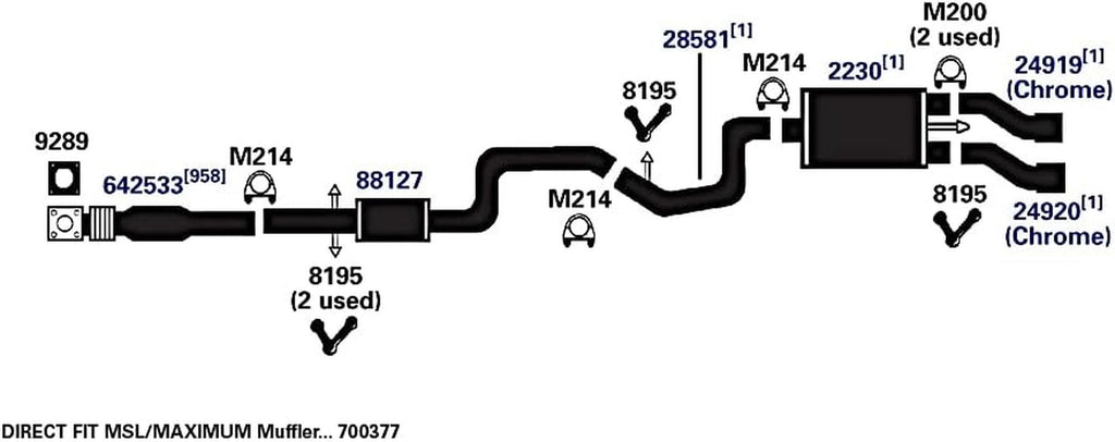 28581 Exhaust Pipe