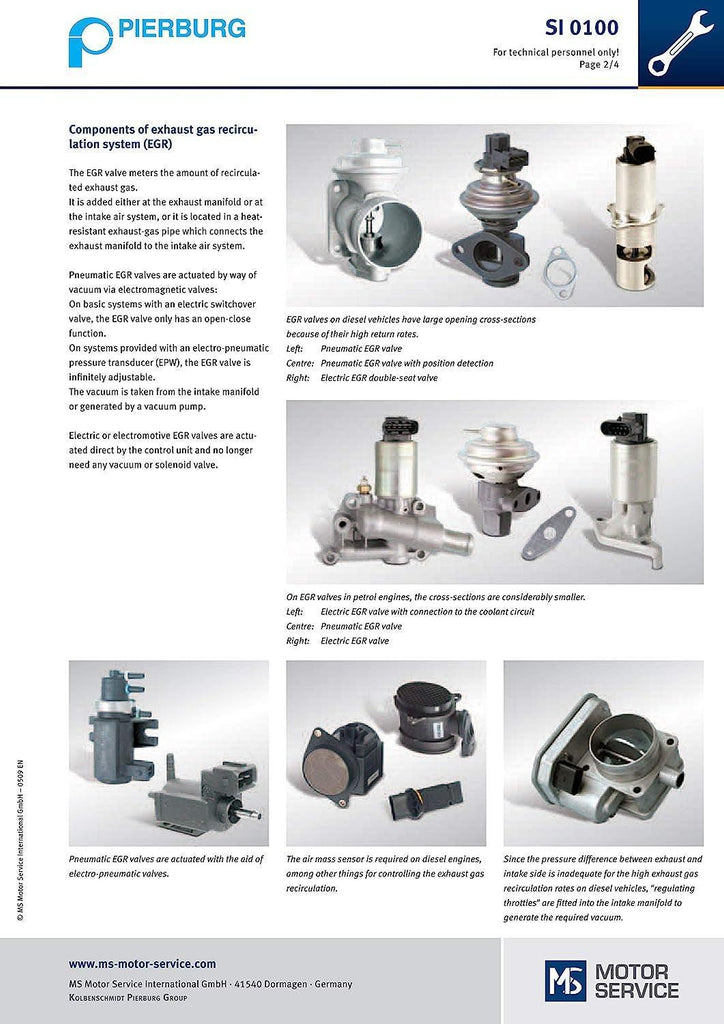 Pierburg Exhaust Gas Recirculation Valve Egr Valve 7.24809.65.0#OEM 6461420019 for MERCEDES-BENZ a 646 142 00 19