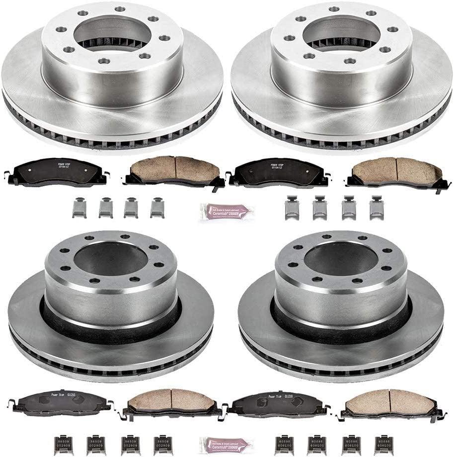 KOE5458 Autospecialty Front and Rear Replacement Brake Kit-Oe Brake Rotors & Ceramic Brake Pads