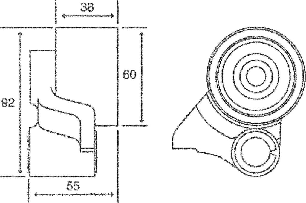 Gold T41036 Manual Timing Belt Tensioner