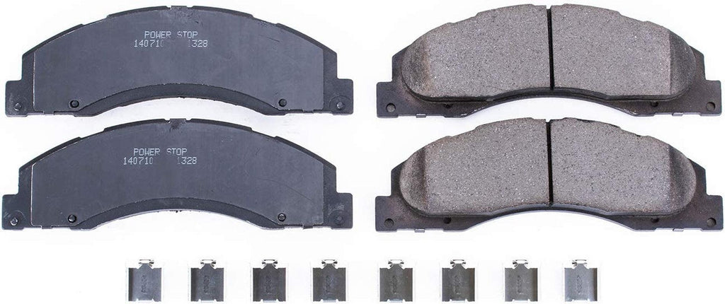 17-1737, Z17 Front Ceramic Brake Pads with Hardware