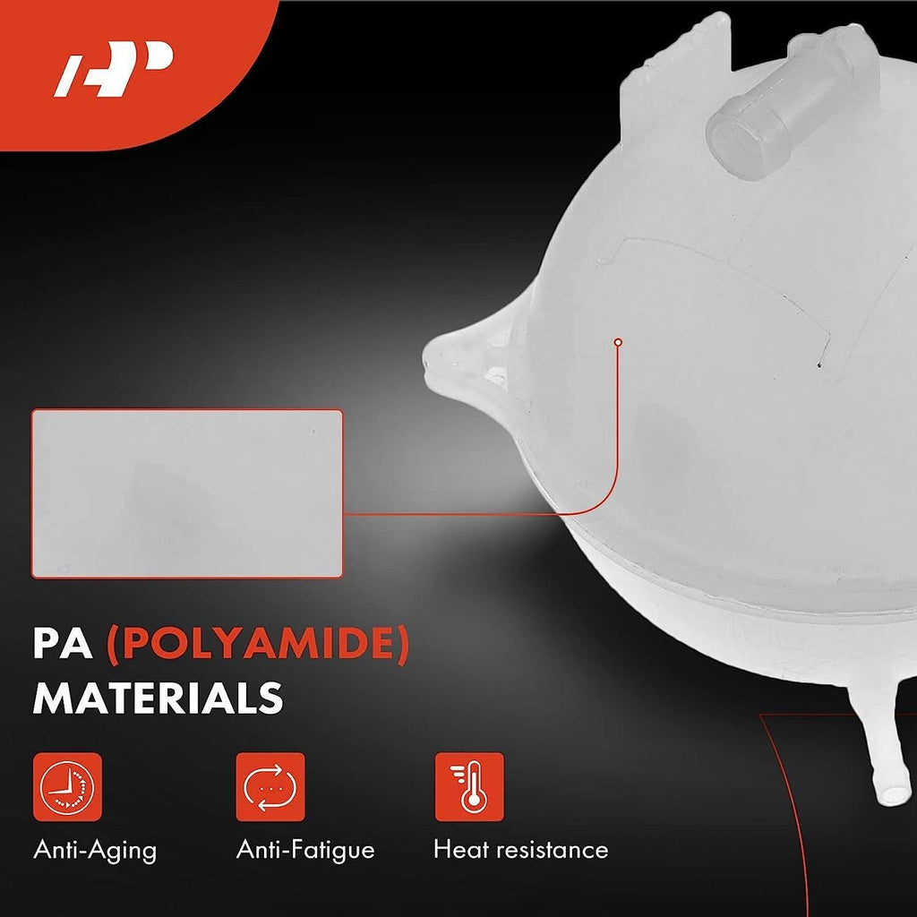 A-Premium Engine Coolant Overflow Recovery Reservoir Tank Compatible with VW Cabrio 1995-2002, Corrado 1990-1992, Golf 1989-1999, Jetta 1989-1998, Passat 1990-1997, Replace # 1H0121407A