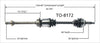 TO-8172 CV Axle Shaft