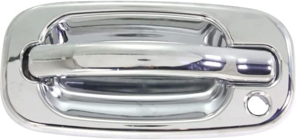 for Chevy Silverado 1500 Exterior Door Handle Front Driver Side Chrome 1999-2006 | with Key Hole| Trim:All Submodels