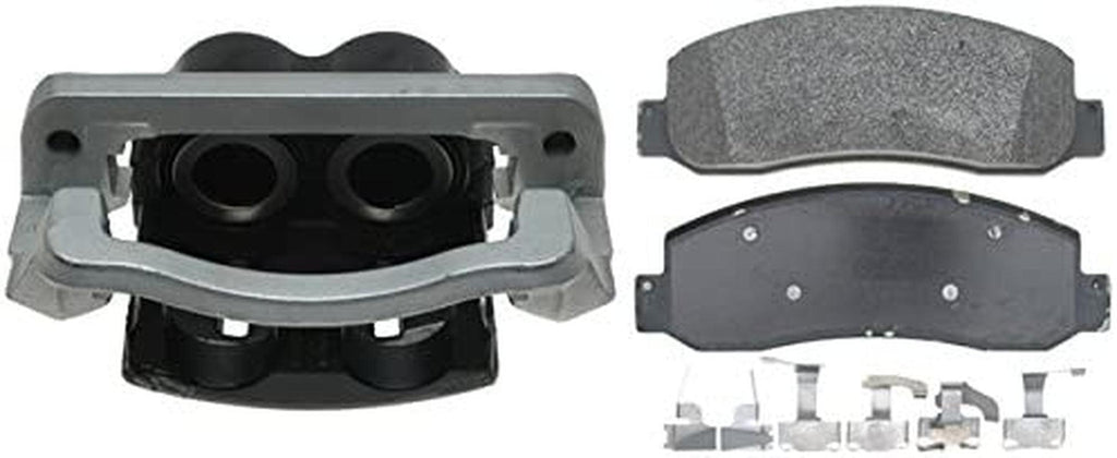 Gold 18R2535 Front Driver Side Disc Brake Caliper Assembly with Semi-Metallic Pads (Loaded Non-Coated), Remanufactured