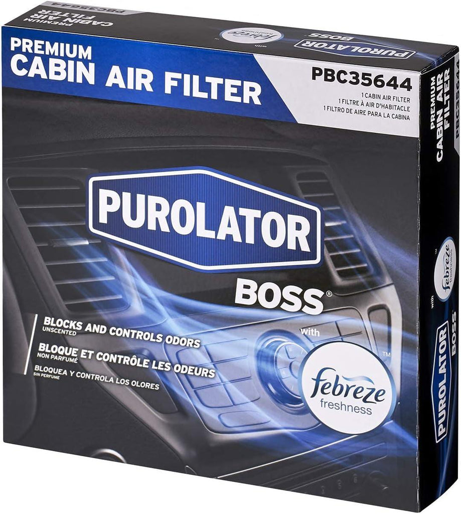 PBC35644 boss Premium Cabin Air Filter with Febreze Freshness Fits Select Toyota, Dodge, Pontiac