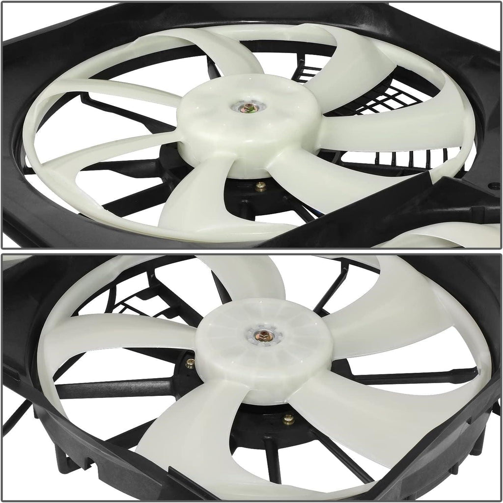 Factory Style Radiator Cooling Fan Assembly Compatible with 11-13 Sienna 2.7L W/O Tow Package,Oem-Rf-1037