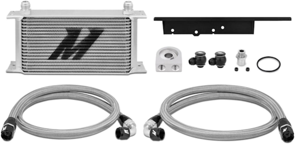 MMOC-350Z-03 Oil Cooler Kit Compatible with Nissan 350Z 2003-2009/ Infiniti G35 2003-2007 (Coupe Only) Silver