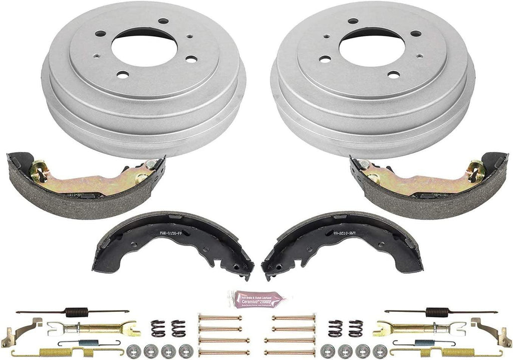 KOE15338DK Autospecialty Rear Replacement Brake Kit-Oe Brake Drums & Ceramic Brake Pads