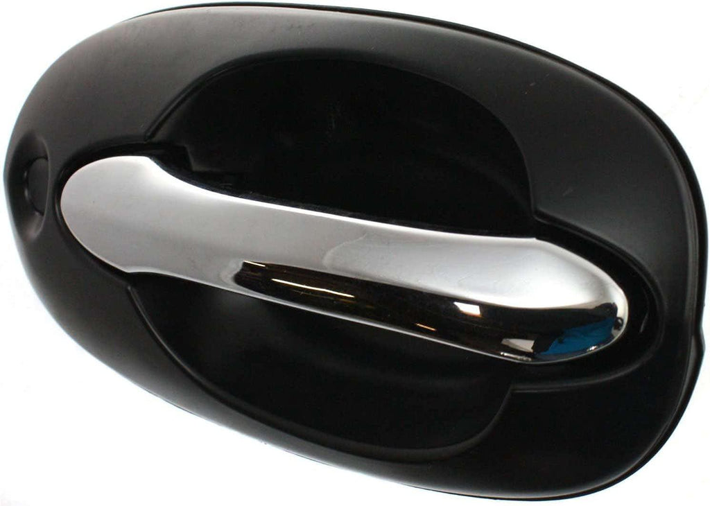 Front Exterior Door Handle Set of 2 Compatible with 2002-2005 Kia Sedona Chrome Lever with Primed Bezel Driver and Passenger Side