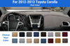 Dashboard Dash Mat Cover for 2012-2013 Toyota Corolla (Plush Velour)