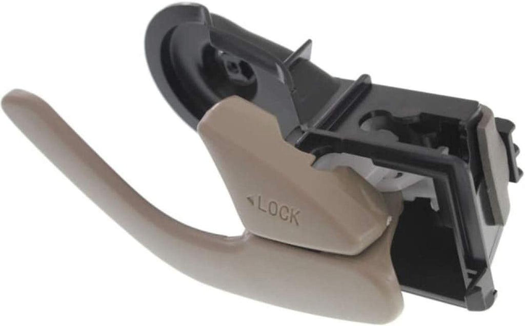 For Mazda Tribute Interior Door Handle Front or Rear, Passenger Side Beige (2001-2006) | with Door Lock Button| Trim:All Submodels