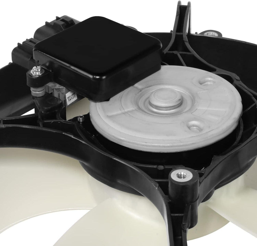 OEM-RF-0435 Factory Style Radiator Cooling Fan Assembly Compatible with 01-04 Sebring / 01-05 Stratus / 00-05 Eclipse 2.4L 3.0L Coupe MT