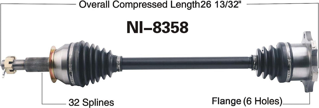 NI-8358 CV Axle