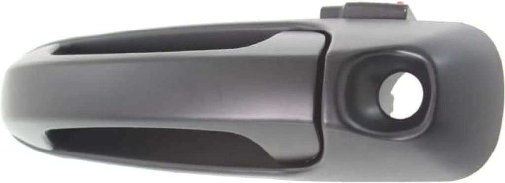 for Dodge Ram 1500 Exterior Door Handle 2002-2008 Driver Side Front, Smooth Black | with Key Hole | Trim: All Submodels