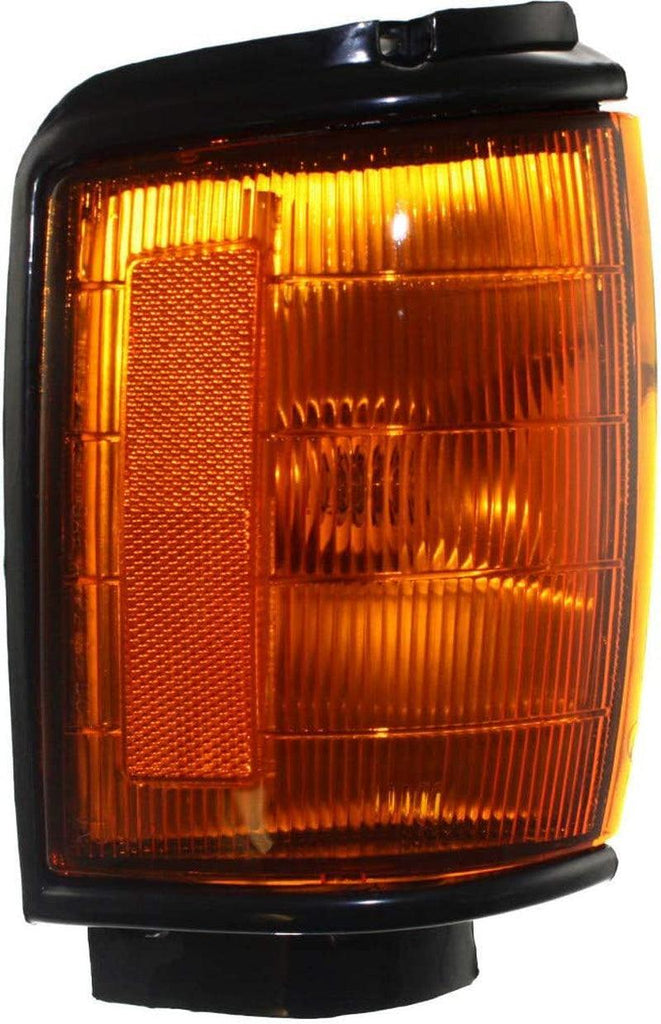 Compatible with Toyota 4Runner / Pickup Corner Light 1984 1985 1986 Passenger Side | W/Black Trim | Amber Lens | TO2521158 | 8161089143