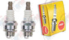 NGK BMR6A "NICKEL" Standard Plug Spark Plugs 7421 (Set of 2)