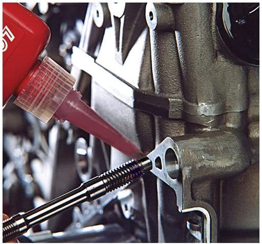 Loctite 272 Threadlocker for Automotive: High-Strength, High-Temperature, Anaerobic, Heavy-Duty Applications, Works on All Metals | Red, 36 Ml Bottle (PN: 37480-492143)