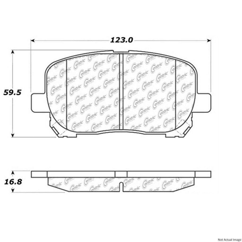 Centric Front Disc Brake Pad for Vibe, Corolla, Matrix (103.09230)