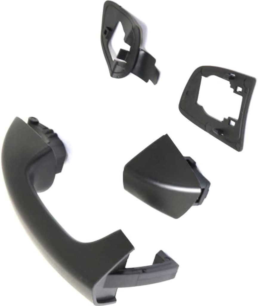 Compatible with Volkswagen Golf R 2012-2013 Exterior Door Handle Driver Side, Rear Primed | Trim: Base