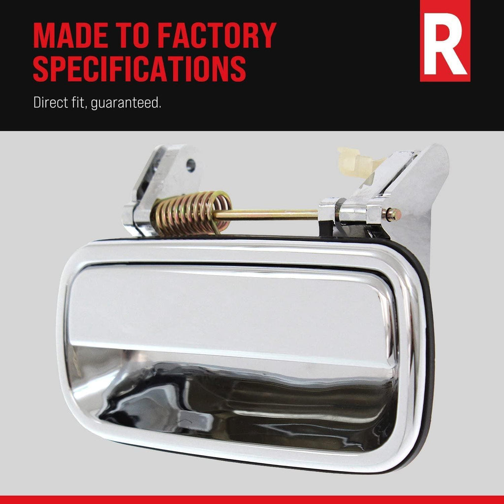 Front and Rear, Driver Side Exterior Door Handle Set of 2 Compatible with 1978-1987 Pontiac Grand Prix, 1978-1980 Grand Am, Fits 1977-1979 Chevrolet Impala & 1978-1983 Malibu - GM1310112