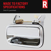Rear, Driver and Passenger Side Exterior Door Handle Set of 2 Compatible with 2011-2016 Hyundai Elantra
