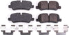 17-1099, Z17 Rear Ceramic Brake Pads with Hardware