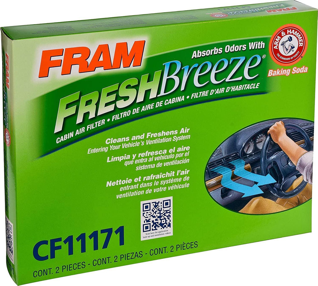 Fresh Breeze Cabin Air Filter with Arm & Hammer Baking Soda, CF11171 for Hyundai / Kia Vehicles