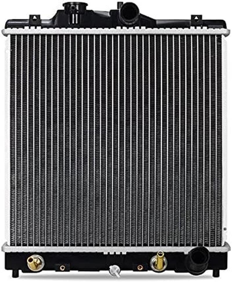 R1290-AT Plastic End-Tank Radiator Compatible with Honda Civic 1992-1998 Silver